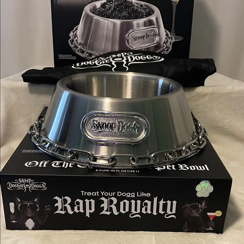 Snoop Dogg Stainless Steel Pet Bowl set (2)